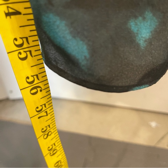 Whimsy Floral Wrap Dress in Teal Pattern - Picture 12 of 13